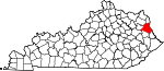Map of Kentucky highlighting Lawrence County.svg
