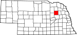 Map of Nebraska highlighting Madison County.svg
