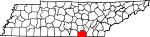 Map of Tennessee highlighting Marion County.svg