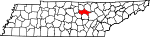 Map of Tennessee highlighting Putnam County.svg