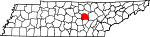Map of Tennessee highlighting White County.svg