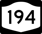 Straßenschild der New York State Route 194