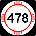 Straßenschild der New Mexico State Route 478