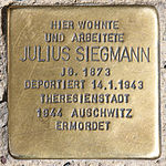 Stolperstein Carl-Schurz-Str 39 (Spand) Julius Siegmann.jpg