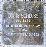Stolperstein Sakrower Kirchweg 70a (Kladow) Louis Schloss.jpg