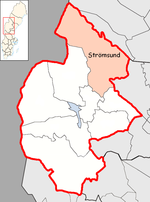 Lage der Gemeinde Strömsund