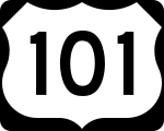 Straßenschild des U.S. Highways 101