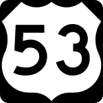 Straßenschild des U.S. Highways 53