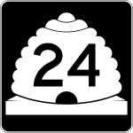 Straßenschild der Utah State Route 24