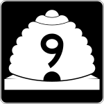 Straßenschild der Utah State Route 9