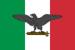 Flagge der Sozialrepublik Italien