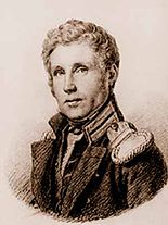 Der Offizier der Russischen Marine deutscher Herkunft und dreifacher Weltumsegler Otto von Kotzebue (1787-1846)