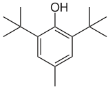 Struktur von Butylhydroxytoluol