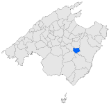Lage der Gemeinde Vilafranca de Bonany
