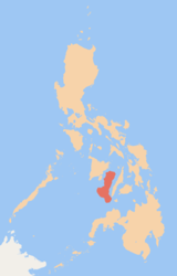 Lage von Negros innerhalb der Philippinen