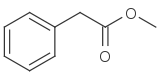 Struktur von Phenylessigsäuremethylester