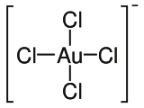 Struktur des Tetrachloridoaurat-Ions