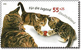 Stamp Germany 2004 MiNr2403 Katzenkinder mit Ball.jpg