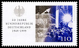 Stamp Germany 1999 MiNr2053 BRD Mauer.jpg