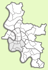 Lage des Stadtbezirks 03 innerhalb Düsseldorfs