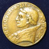 Gregor III - Papst Medaille des 8. Jahrhunderts - Avers
