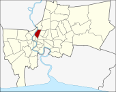 Karte von Bangkok, Thailand mit Dusit