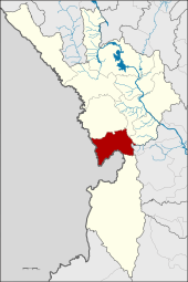 Karte von Tak, Thailand mit Phop Phra