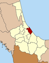 Karte von Songkhla, Thailand mit Mueang Songkhla