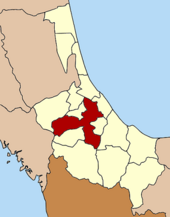 Karte von Songkhla, Thailand mit Hat Yai
