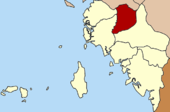 Karte von Satun, Thailand mit Manang
