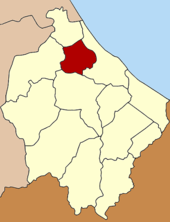 Karte von Narathiwat, Thailand mit Yi-ngo