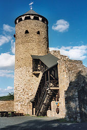 Die Ruine der Burg Philippstein bei Braunfels, Lahn-Dill-Kreis, Deutschland