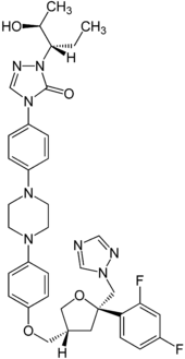 Struktur von Posaconazol