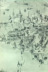 Belagerung von Rapperswil 1656, Federzeichnung (Ausschnitt), Stadtarchiv Rapperswil-Jona