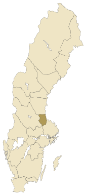 Lage von Gästrikland in Schweden
