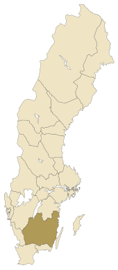 Lage von Småland in Schweden