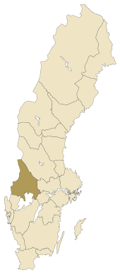 Lage von Värmland in Schweden