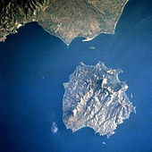 Satellitenbild von Thassos