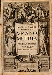 Titelblatt der Uranometria