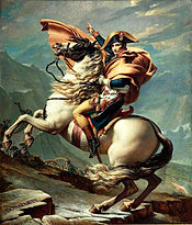 Bonaparte beim Überschreiten der Alpen am Großen Sankt Bernhard