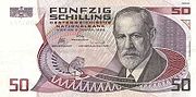 50 Schilling Sigmund Freud Vorderseite