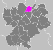 Lage des Arrondissement Nantua im Département Ain