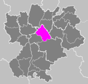 Lage des Arrondissement La Tour-du-Pin im Département Isère