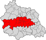 Lage des Arrondissement Clermont-Ferrand im Département Puy-de-Dôme