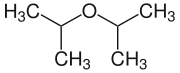 Strukturformel von Diisopropylether