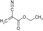 Strukturformel Ethylcyanacrylat