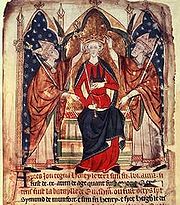 Krönung König Heinrichs III. von England, Darstellung aus dem 13. Jahrhundert