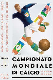 Plakat der Fußball-Weltmeisterschaft 1934