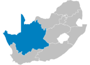 Lage der Provinz Nordkap in Südafrika