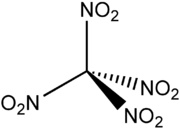 Struktur von Tetranitromethan